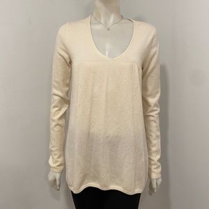 Vince. 100% Cashmere Long Tunic V-Neck Sweater Small S